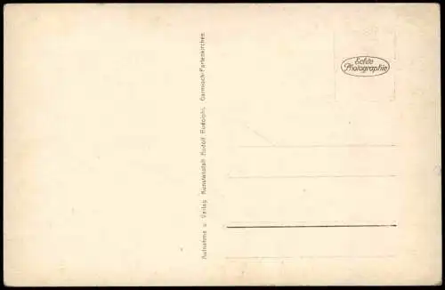 Ansichtskarte Farchant Straßenbild Zugspitze 1932