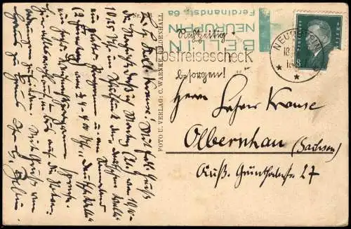 Ansichtskarte Molchow-Neuruppin Rzuppiner Schweiz Molchow See 1927