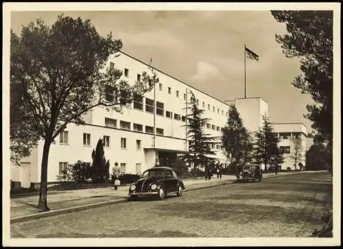 Ansichtskarte Bonn Partie am Bundeshaus Fotokarte 1951