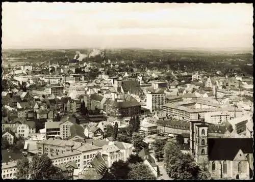 Ansichtskarte Bielefeld Blick vom Sparrenberg auf die Stadt 1964