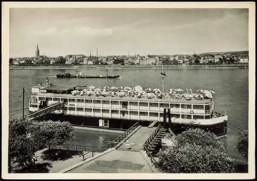 Ansichtskarte Bonn Hotelschiff Knurrhahn 1962