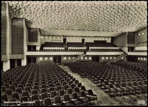 Ansichtskarte Bonn Beethovenhalle, Konzertsaal 1962