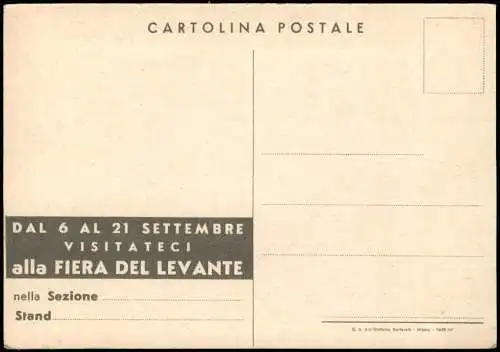 Cartolina Bari Puglia FIERA DEL LEVANTE Padiglioni Merceologici 1962
