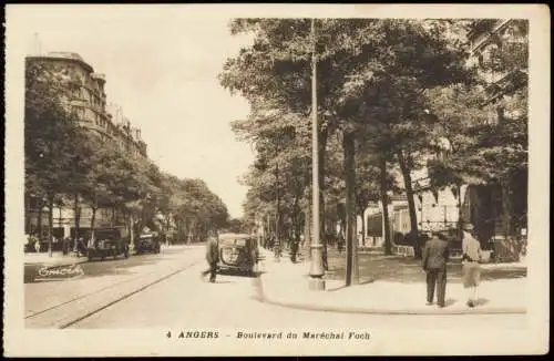 CPA Angers Boulevard du Maréchal Foch 1928