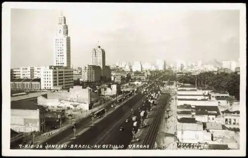 Postcard Rio de Janeiro Av. Getulio Vargas 1930  Brasilia Brasilien