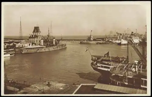 Postcard Buenos Aires Hafen Lotsenturm 1930  Argentina Argentinien