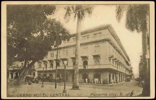 Postcard Panama-Stadt Panamá Gran Hotel Central 1925