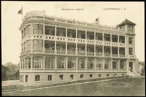 CPA Lutterbach Elsaß Sanatorium Lalance. 1919