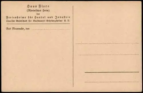 Ansichtskarte Bad Neuenahr-Bad Neuenahr-Ahrweiler Haus Flora 1928