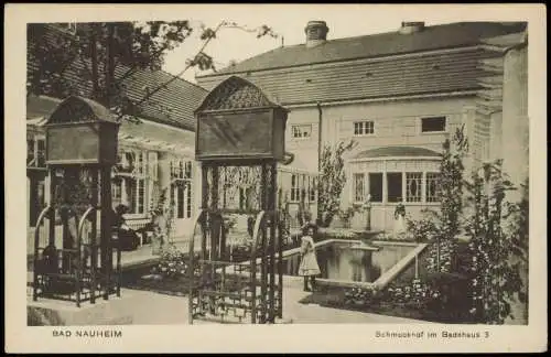 Ansichtskarte Bad Nauheim Schmuckhof im Badehaus 3 1922