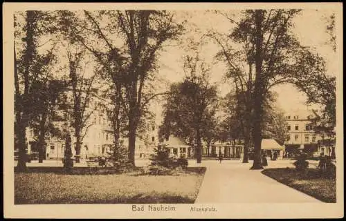 Ansichtskarte Bad Nauheim Alicenplatz. 1928