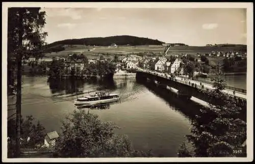 Saalburg-Ebersdorf (Saale) Bleilochtalsperre Stadt Fahrgastschiff 1938