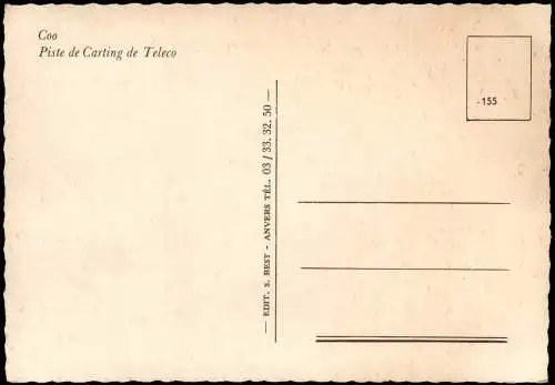 Postkaart Coo Piste de Carting de Teleco Go-Kart-Bahn 1975