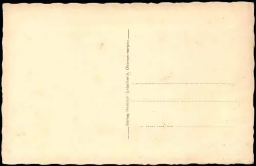 Oberammergau Passionsspiele Magdalena u. Oberhändler Marienstatue 1930