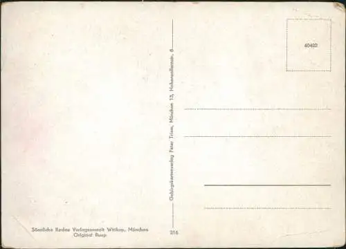 .Bayern Oberbayern Landkarten Ansichtskarte Werdenfelser Land 1940