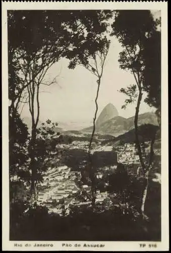 Postcard Rio de Janeiro Rio de Janeiro Pao de Assucar 1930