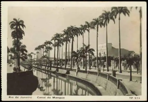 Postcard Rio de Janeiro Ortsansicht, Canal do Mangue 1930