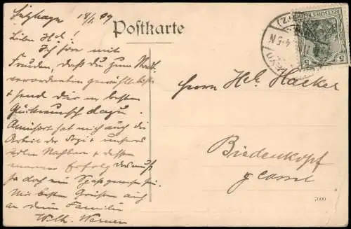 Sülzhayn-Ellrich Panorama-Ansicht Ortspartie "Das Heiland" 1909
