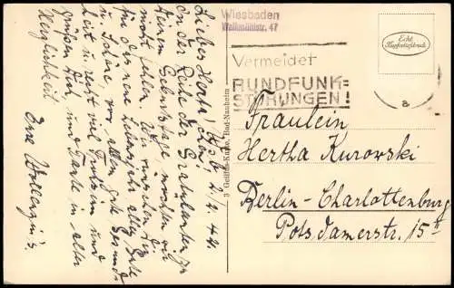 Bad Nauheim Signierte Künstlerkarte Motiv Herz Heilbehandlung 1942