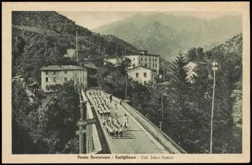 Cartolina Cutigliano Ponte Sestaione Cutigliano Ved. Libro Aperto 1910