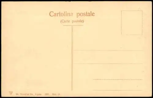 Cartolina Messina Corso Vittorio Emanuele col Nettuno 1907