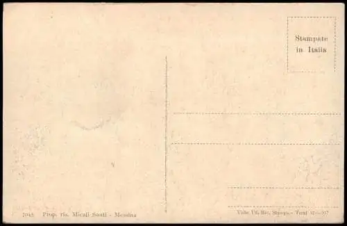 Cartolina Messina Erdbeben Katastrophe, catastrofe Porta Messina 1908