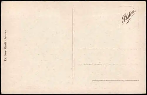 Cartolina Messina Partie an der Villa Mazzini 1910