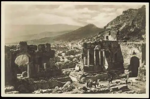 Cartolina Messina Messina Griechisches Theater in Taormina 1920