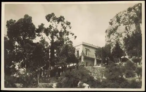 Cartolina Taormina Umland-Ansicht mit einer Villa 1930