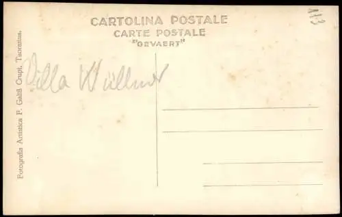 Cartolina Taormina Umland-Ansicht mit einer Villa 1930