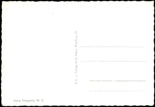 Buxtehude Statteilansichten 2-Bild-Karte, Kirche Geschäfte VW Käfer 1960