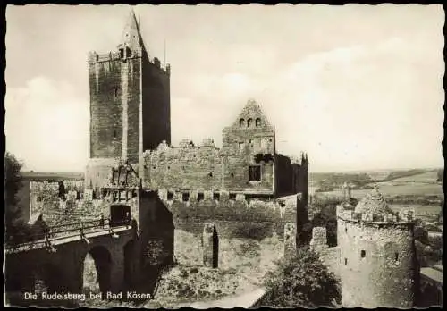 Ansichtskarte Saaleck-Bad Kösen Blick auf die Rudelsburg 1967