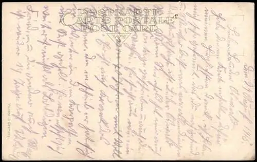 Geburtstag Birthday Mädchen Brieftaube Feilchen 1912 Prägekarte