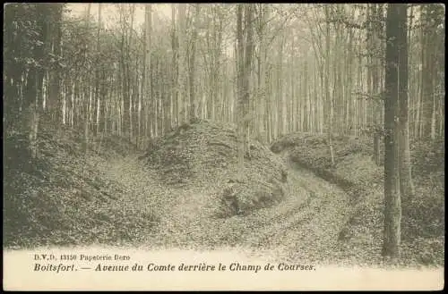 .Frankreich Boitsfort Avenue du Comte derrière le Champ de Courses 1910