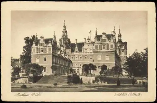 Ansichtskarte Bad Muskau Schloss, Ostseite (Castle Building) 1943