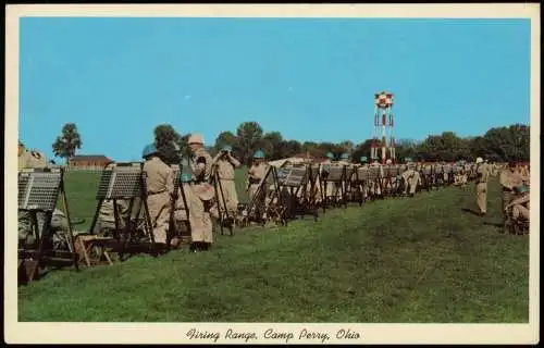 Ohio (Allgemein) Schießstand Soldaten Army Firing Range, Camp Perry, Ohio 1966