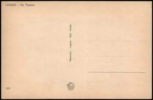 Ansichtskarte Lugano Via Pessina, Geschäfte Obststand Verkäuferin 1960