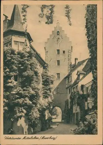 Ansichtskarte Meersburg Verträumtes Mittelalter Straße 1938