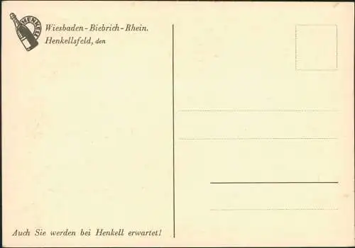 Biebrich-Wiesbaden Sektkellerei Henkell & Co. Aufgang zu den Privatbüros 1928