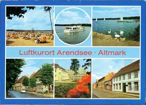 Arendsee (Altmark) Badestrand Friedensstraße Waldheim Hohe-Warthe-Straße 1982