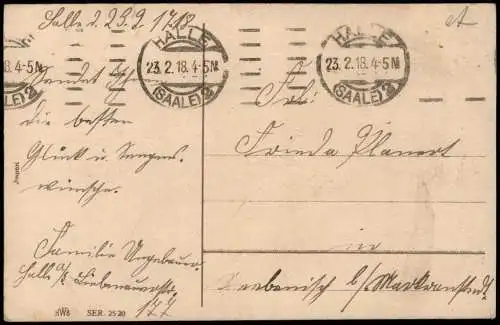 Ansichtskarte  Geburtstag Birthday Rosenstrauss Rose 1918 Silberprägung