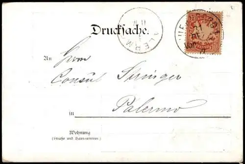 Nürnberg Neujahr Sylvester New Year Nachtwächter in Straße 1910