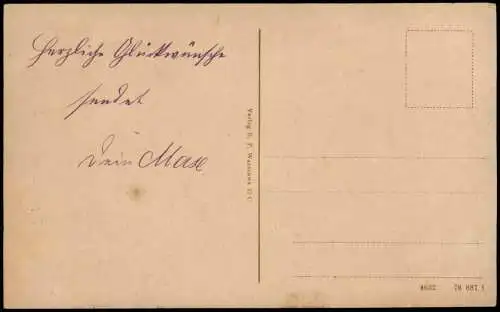 Polen Polska polnische Volkstypen Trachten Junge und Mädchen 1912