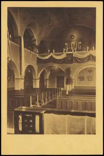 Ansichtskarte  Religion Kirche Innen geschmückt Verlag Schröck Speyer 1928