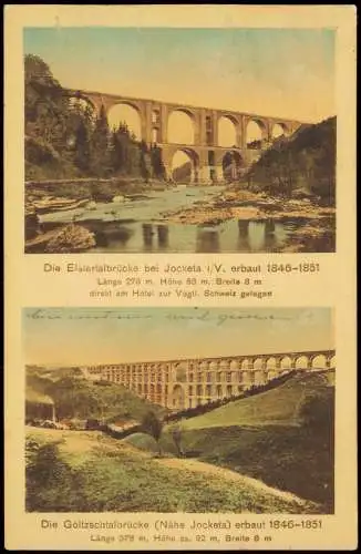 Ansichtskarte Mylau-Reichenbach (Vogtland) Göltzschtalbrücke 2 Bild 1928