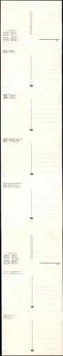 Lot 9 Postkaarten Brüssel Bruxelles Folder diverse Ansichten 1978 Leporello