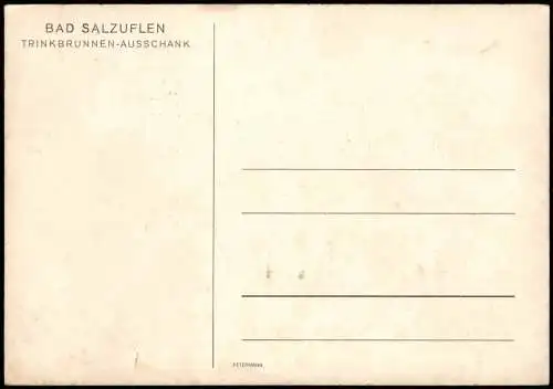 Ansichtskarte Bad Salzuflen Trinkbrunnen Ausschank belebt 1934