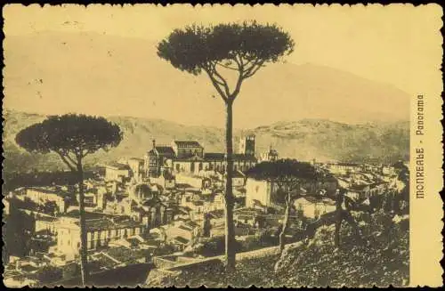 Cartolina Monreale Panorama-Ansicht 1919