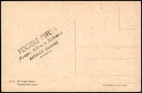 Ravello Panorama-Ansicht Visto dalla Pensione Rufolo Ravello 1910