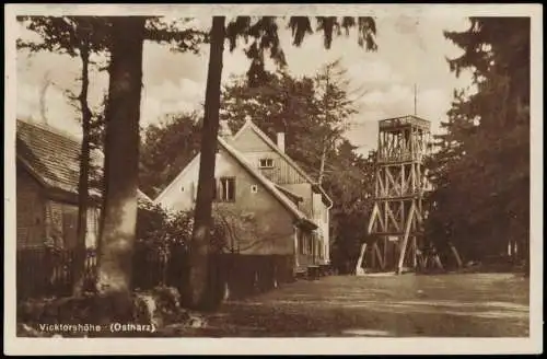 Gernrode-Quedlinburg Partie auf der Vicktorshöhe (Ostharz) 1928